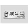 Alpes Piano cottura a gas F 499/4GTC in acciaio inox da 99 cm