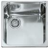 Alpes Vasca semifilo VF 446-S in acciaio inox da 46x46 cm