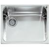 Alpes Vasca semifilo VF 456-S in acciaio inox da 56x46 cm