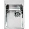 Alpes Vasca semifilo VF 536-D in acciaio inox da 36x51 cm