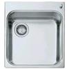 Alpes Vasca semifilo VF 546-S in acciaio inox da 46x51 cm