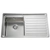 Alpes Lavello filotop LFPS 587/1V1S con gocciolatoio a destra in acciaio inox da 87x51 cm