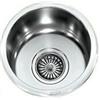 Alpes Vasca circolare sottotop VDS 25 in acciaio inox da Ø29 cm