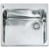Alpes Vasca semifilo VF 556-D in acciaio inox da 56x51 cm
