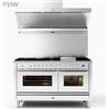 Ilve Cucina P15W Professional Plus P15FWE3 con forno elettrico e piano cottura a 9 fuochi con fry top da 150 cm - VOUCHER 10% NEL CARRELLO FINO AL 02/05