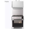Ilve Cucina PM09 Panoramagic PM096DS3 con forno elettrico e piano cottura a 6 fuochi finitura inox da 91.1 cm