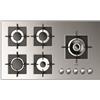Fulgor Milano Fulgor Piano cottura a gas FSH 905 G DWK XX finitura acciaio inox da 91 cm