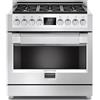 Fulgor Milano Fulgor Cucina professionale Sofia FSRC 3606 GG ED 2F X con forno a gas e piano a gas finitura acciaio inox da 91 cm