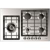 Fulgor Milano Fulgor Piano cottura a gas QH 765 G WK X finitura acciaio inox da 76 cm