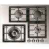 Fulgor Milano Fulgor Piano cottura a gas QH 604 G WK X finitura acciaio inox da 62 cm