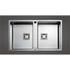 Fulgor Milano Fulgor Lavello filo e semifilo a due vasche P2B 8651 QA F-SF finitura acciaio inox da 86.5x51 cm