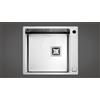 Fulgor Milano Fulgor Lavello filo e semifilo a una vasca P1B 5651 QA F-SF finitura acciaio inox da 56.5x51 cm