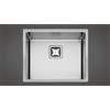 Fulgor Milano Fulgor Lavello filo e semifilo a una vasca P1B 5545 Q F-SF finitura acciaio inox da 55.5x45 cm