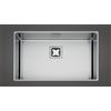 Fulgor Milano Fulgor Lavello sottotop a una vasca P1B 7343 QU finitura acciaio inox da 73.3x42.8 cm