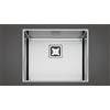 Fulgor Milano Fulgor Lavello sottotop a una vasca P1B 5343 QU finitura acciaio inox da 53.3x42.8 cm