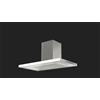 Fulgor Milano Fulgor Cappa a parete FTHD 900 TC WHX finitura inox e vetro bianco da 90 cm