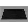 Fulgor Milano Fulgor Piano cottura a induzione FCLH 9008 ID WT BK finitura vetro nero da 91 cm