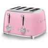 Smeg linea Anni '50 PRONTA CONSEGNA - Smeg Tostapane 4x4 TSF03PKEU finitura rosa