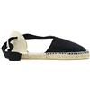 ALPARGATUS - Espadrillas Valenciana piatta in tela e suola in juta (scarpe fatte a mano in Spagna), Marino, 41 EU