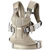 BabyBjörn Marsupio One Air, Mesh 3D, Beige-grigio