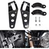 Hotiko 2pz Staffa di Montaggio per Faro Moto per Harley Honda Kawasaki Suzuki Yamaha Triumph 35mm-43mm Nero