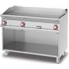Ristosubito Fry top elettrico LTS Piastra liscia su vano a giorno 3 zone di cottura Modello FTL-712ET3