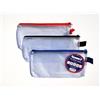 Habercrafts DL Tuff Bag Portafoglio in plastica trasparente con cerniera, astuccio per matite e cartelle, resistente all'acqua, rinforzato, borse a rete (DL - 12 pezzi)