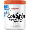 Doctor's Best, Pure Collagen Type 1 e 3, 200g in Polvere, Testato in Laboratorio, Senza Glutine, Senza Soia