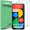 AOKUMA Vetro Temperato Google Pixel 5, [2 Pezzi] Pellicola Protettiva Google Pixel 5 Vetro Temperato Antiurto Antigraffio e Anti-impronta, Durezza 9H, Compatibile con Cover