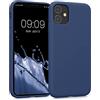kwmobile Custodia Compatibile con Apple iPhone 11 Cover - Back Case per Smartphone in Silicone TPU - Protezione Gommata - blu marino