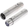 PNGKNYOCN Adattatore XLR maschio a femmina, connettore adattatore prolunga cavo microfono audio XLR a 3 pin (confezione da 2)