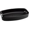Esprit de Cuisine Teglia rettangolare in ceramica lunghezza 40 cm colore nero ideale per cuocere grandi pezzi di pollame, pesce, ecc