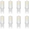 Klighten 8 pezzi G9 LED Lampadina 3W, Bianco Freddo 6000K, Angolo di visione 360°, Non Dimmerabile, AC220-240V, Ideale per Camera da Letto Soggiorno Cucina Sala