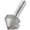 Trend Fresa per smusso a V, gambo 1/4 pollice, diametro di taglio 19,4 mm, lunghezza di taglio 9,2 mm, metallo duro (TCT), 11/3X1/4TC