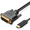 Upgrow, Cavo da USB-C a DVI, 4K a 30 Hz, da Thunderbolt a DVI, USB tipo C a DVI femmina, 1,8 m, compatibile con per MacBook Pro 2017-2020, Surface Book 2, Dell XPS 13, Galaxy S10