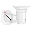 Maymom Inserti per Flangia da 24 mm, Compatibili con Coppa di Raccolta Hands-Free da 28 mm, 2 Pezzi
