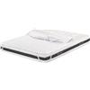 Tata Home Coprimaterasso Singolo Topper Trapuntato Imbottito in Microfibra Made in Italy Misura 1 piazza 80x190 cm