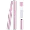 ACWOO Epilatore Delle Sopracciglia, Trimmer elettrico per sopracciglia da donna, Epilatore Sopracciglia Donna Portatile Rasoio di Precisione A Batteria con Doppia Lame (Rosa)