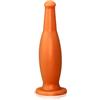 SXOVO Butt Plug in silicone liquido ultra morbido a forma di bottiglia di birra con forte ventosa Stimolazione del punto P Dilatatore dell'ano per le donne degli uomini (L)