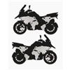 4R Quattroerre.it Adventure Stickers Adesivi per Bauletti Moto, 20 x 24 cm