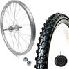 ECOVELO CERCHIO POSTERIORE 26 X 1,75 + COPERTONE MTB 26 X 1.95 + CAMERA D'ARIA | RUOTA COMPLETA 6/7 V PER MOUNTAIN BIKE