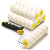 ZJTAPE Rullo Per Pittura, 6 Kit Rullo Per Pittura Antigoccia Qualità Professionale, 5 Rulli Per Dipingere 18 cm, Rulli Per Dipingere, Per Tinteggiare Decorazioni Casa