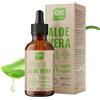 QKnatur - OLIO DI ALOE VERA - Puro, Naturale e Biologico - Flacone in vetro da 100 ml + pompetta - Terapia Intensiva Viso, Corpo, Capelli e Contorno Occhi