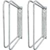 Alberts GAH-Alberts 663681 692216 - Supporto per bicicletta singolo | per fissaggio a parete | zincato a caldo | Supporto ad angolo di 90° | Set da 2 pezzi