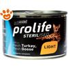 Prolife Cat Sterilized Light Tacchino e Oca - Lattina da 200 Gr