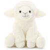 Apricot Lamb Animale di peluche di peluche perfetto per bambine e maschi (agnello crema, 20 cm)
