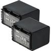 vhbw 2 x Batterie VHBW 1300mAh compatibile con Foto/Videocamera Sony Handycam HDR-CX200E, HDR-CX210E, HDR-CX250E, HDR-CX260VE, HDR-XR260VE, HDR-CX570E