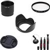 Generic SK44 58mm Diametro Obiettivo Della Macchina Fotografica Bundle Set Kit Paraluce Filtro UV Spazzola Adattatore Anello Tubo Per Canon PowerShot G15 G16 Fotocamera