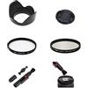 Generic SK6 52mm fotocamera Bundle Kit Paraluce UV CPL Filtro Set di spazzole per Nikon D3000 D3100 D3200 D3300 D5000 D5100 D5200 D5300 D5500 Con Nikon AF-S DX NIKKOR 18-55mm f/3.5-5,6 g. Lente VR II