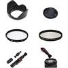 Generic SK8 - Set di spazzole per filtri UV CPL con diametro 58 mm, per obiettivo autofocus Sigma 70-300 mm f/4-5.6 DG per fotocamere Nikon F Mount e SLR Magic Cine 17 mm T1.6